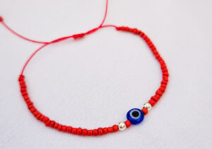 Pulsera protectora Ojo turco y canutillos